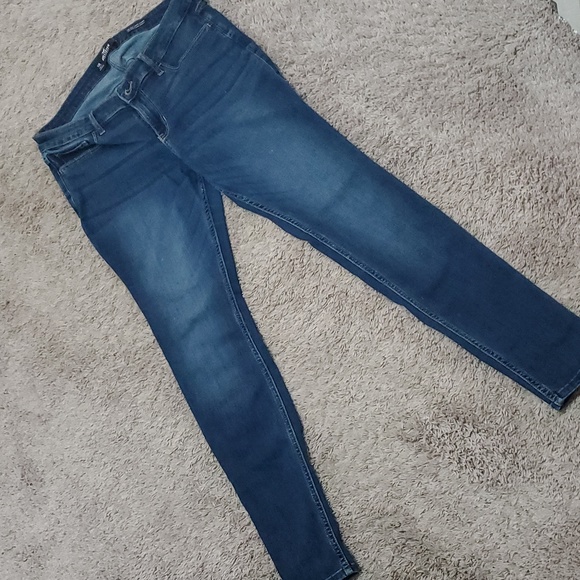 Hollister Classic Stretch Low-Rise Super Skinny Dark Wash Jeans Size 11R W30 L30 - Picture 4 of 7